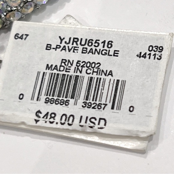 NWT Juicy Couture Pave Bangle—Clear Iridescent - Picture 7 of 7